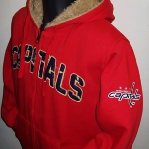 Washington CAPITALS Thick Sherpa Full Zi Hoody